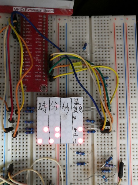 使用 Arduino NANO V3.0 顯示二進制時間